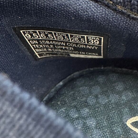 Skechers Cleo sport Women's Navy Blue Knit Flats wise 9.5 wide - Picture 7 of 7